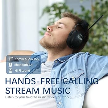 ZOHAN 033 Bluetooth AM/FM Radio Headphones with 2000mAh